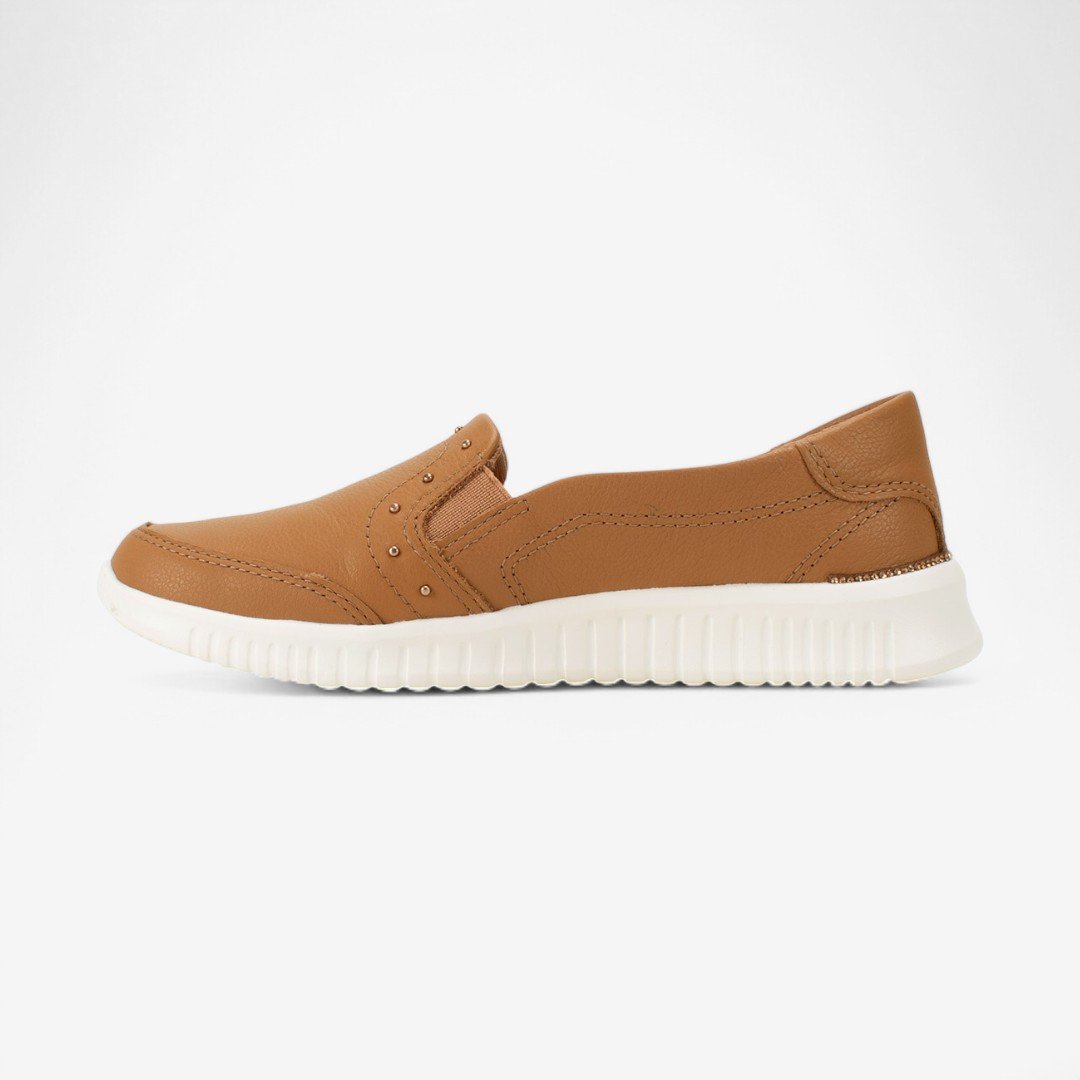 Tênis Kolosh Slip On Casual Feminino Caramelo 7
