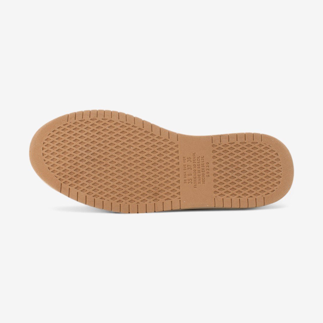 Tênis Kolosh Casual Feminino Branco/Caramelo/Champagne 6