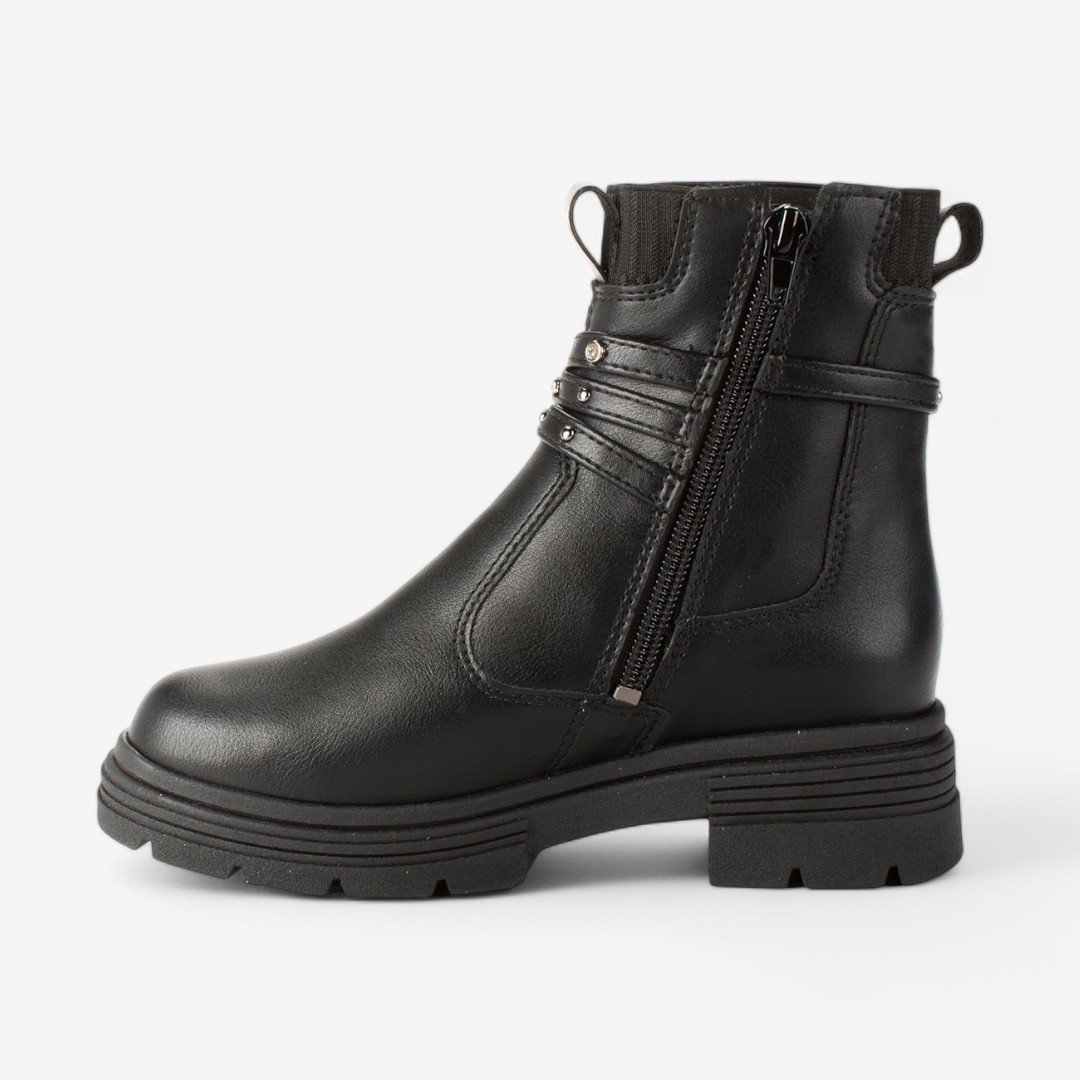 Bota Pink Cats Cano Curto Feminina Infantil Preto 6