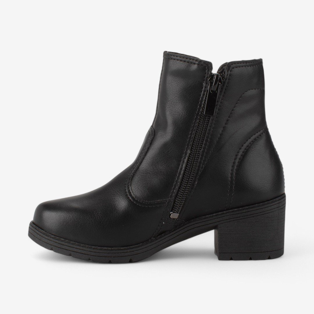 Bota Pink Cats Cano Curto Feminina Infantil Preto 6