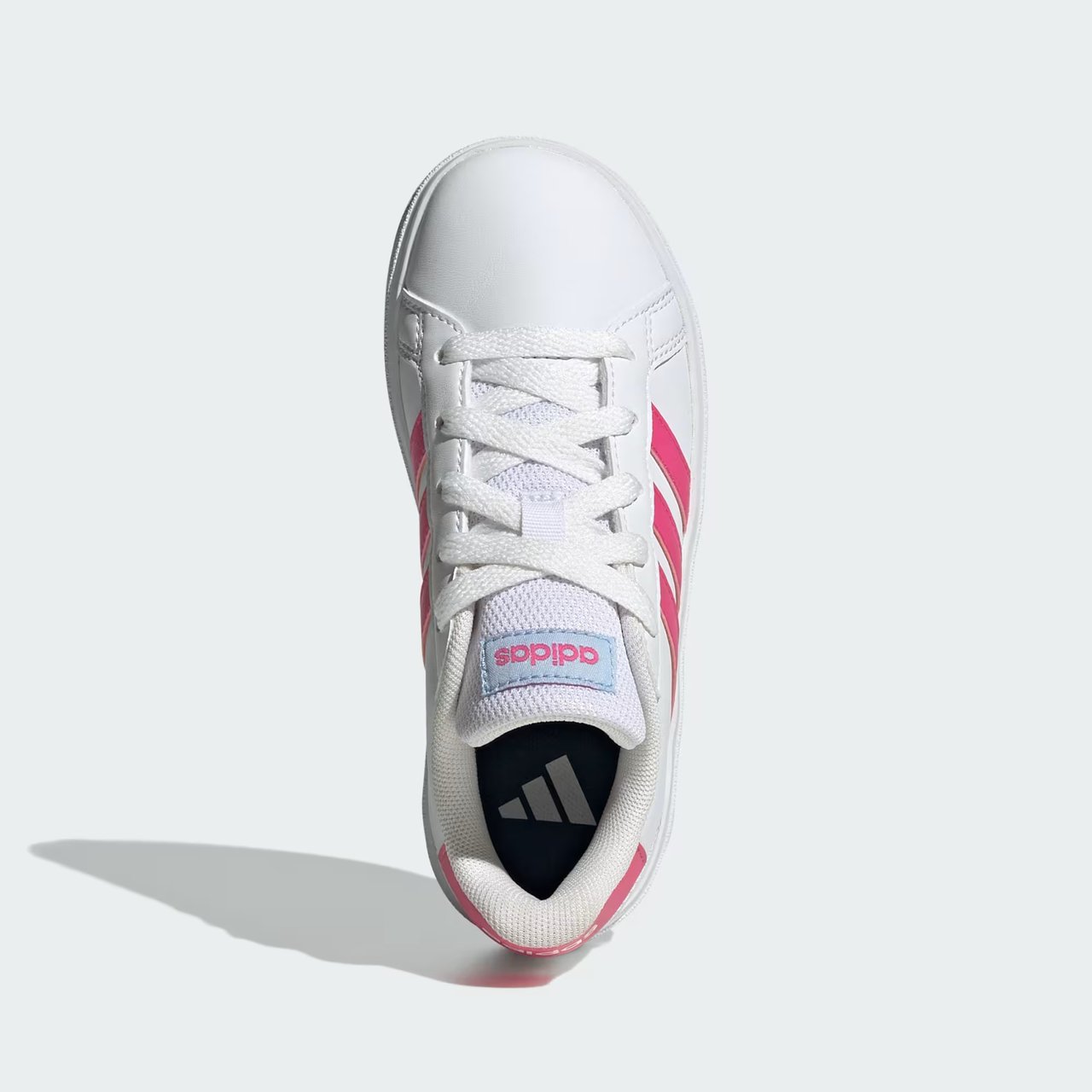 Tênis Adidas Grand Court Infantil Branco/Pink 3