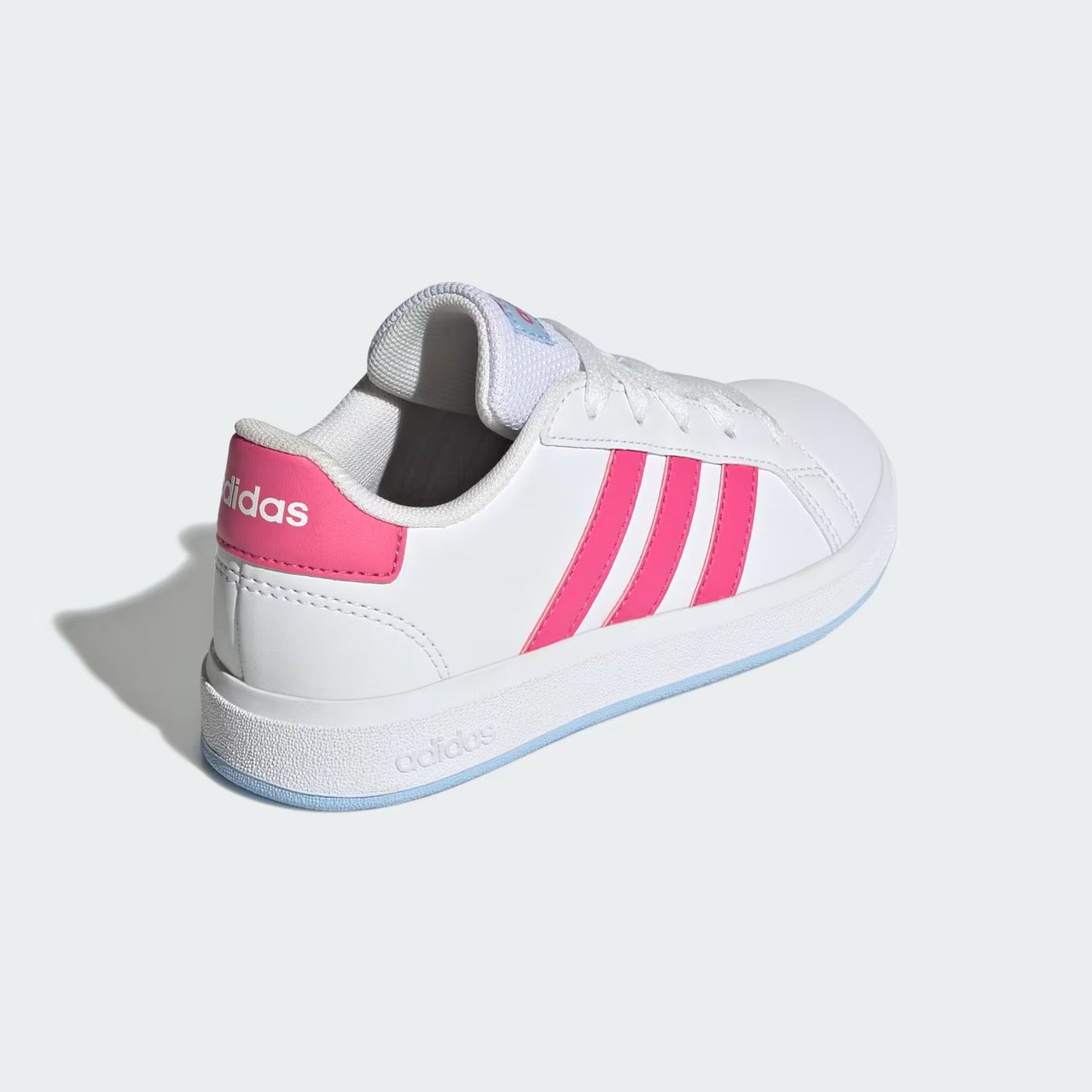 Tênis Adidas Grand Court Infantil Branco/Pink 5