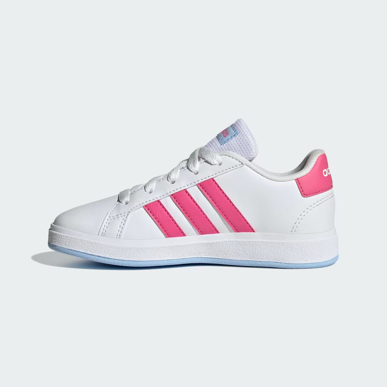 Tênis Adidas Grand Court Infantil Branco/Pink 6
