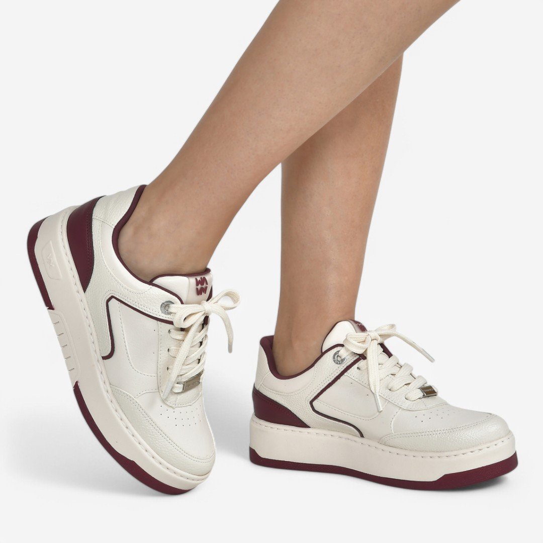 Tênis Via Marte Casual Feminino Marfim/Malbec 2