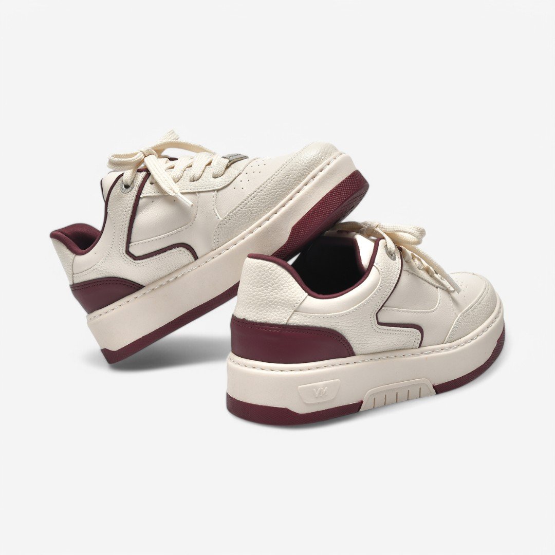 Tênis Via Marte Casual Feminino Marfim/Malbec 4