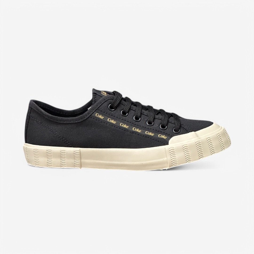 Tênis Coca Cola Casual Feminino CC2507 Preto/Off White 1