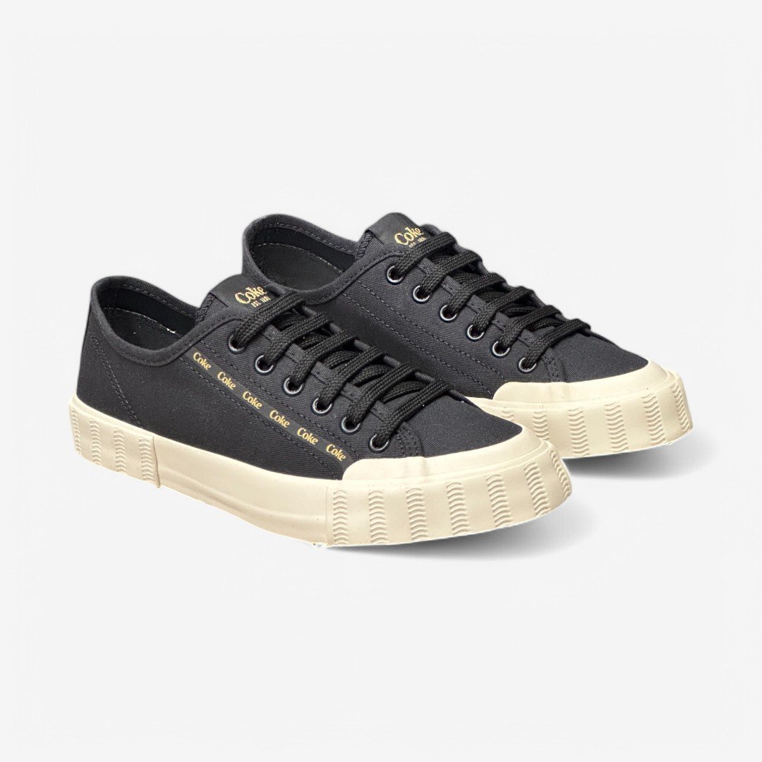 Tênis Coca Cola Casual Feminino CC2507 Preto/Off White 2