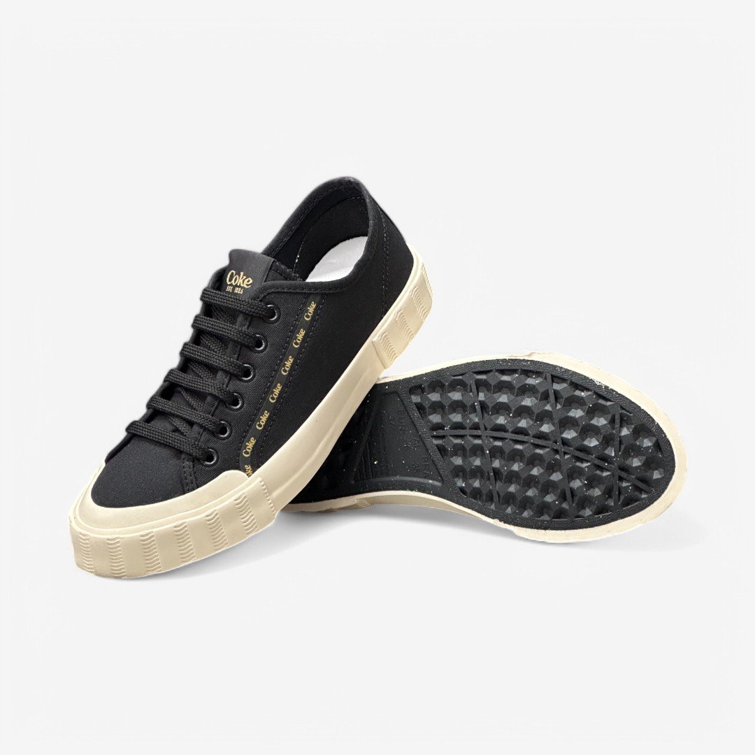 Tênis Coca Cola Casual Feminino CC2507 Preto/Off White 3