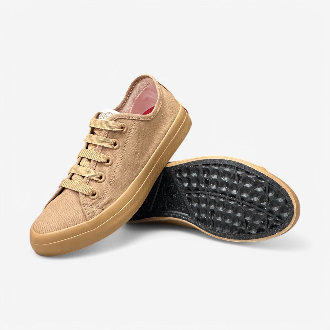 Tênis Coca Cola Casual Feminino CC2546 Ocre