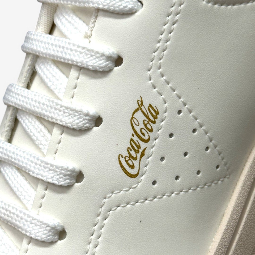 Tênis Coca Cola Casual Feminino CC2504 Branco/Ouro 5