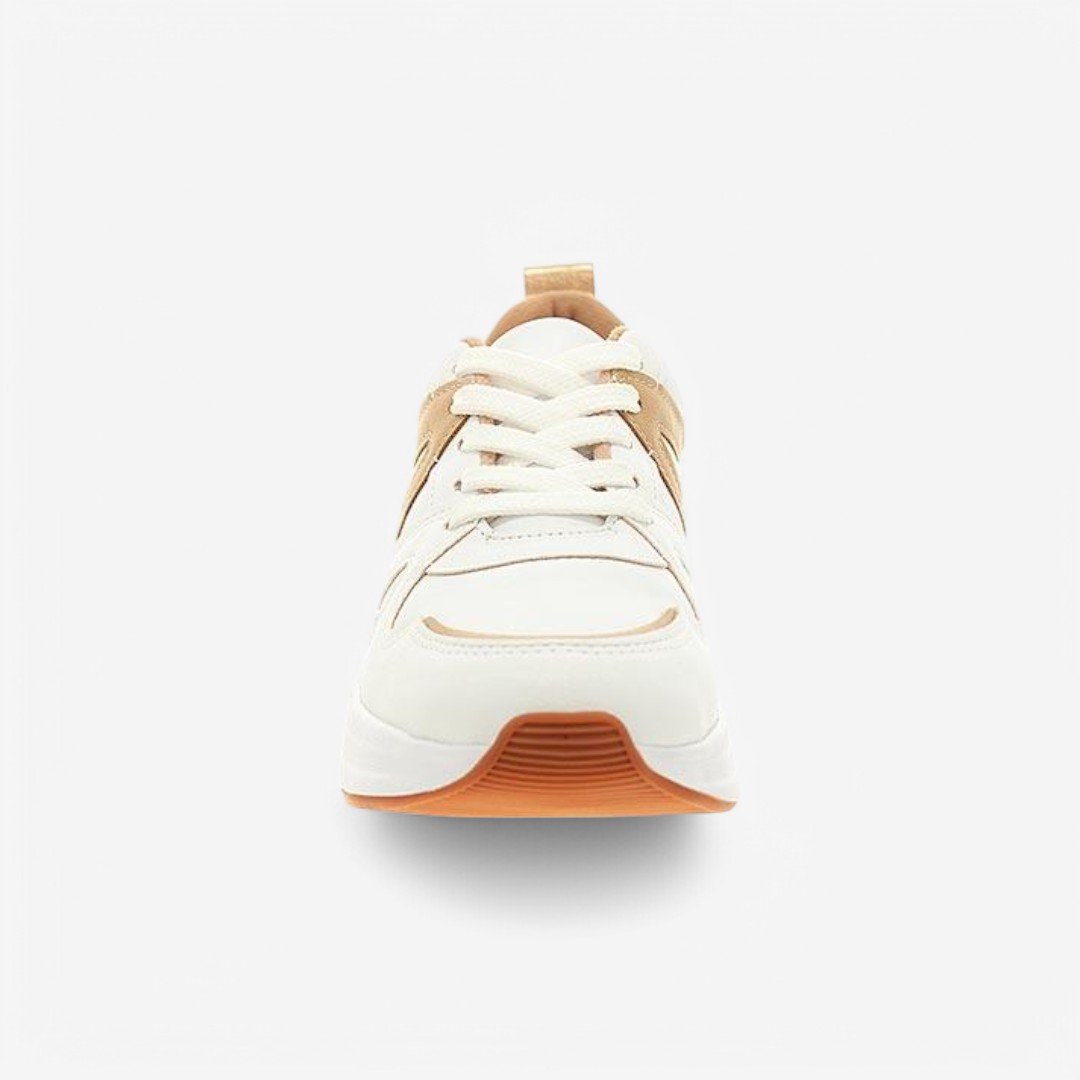 Tênis Modare Casual Feminino Branco/Dourado 3