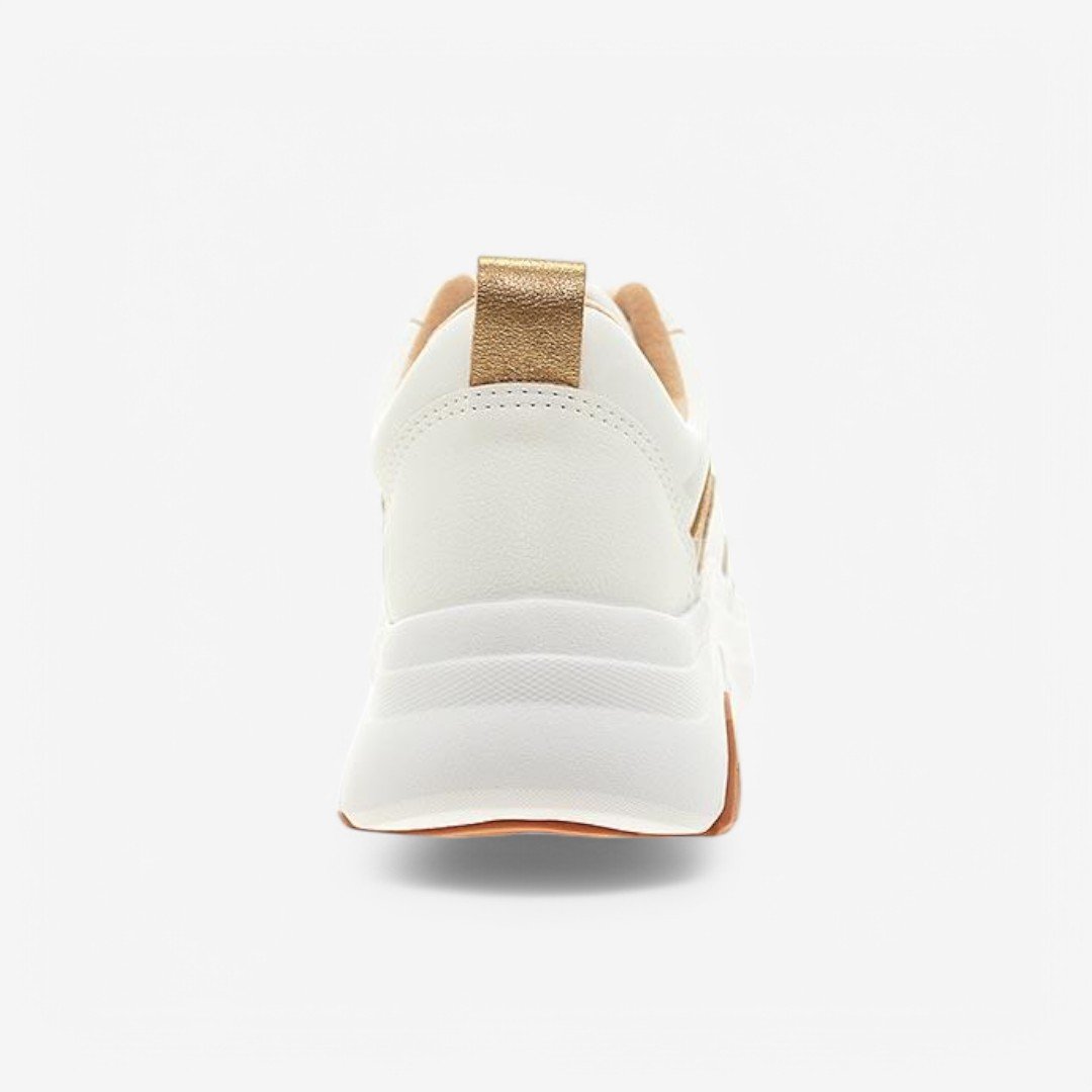 Tênis Modare Casual Feminino Branco/Dourado 5
