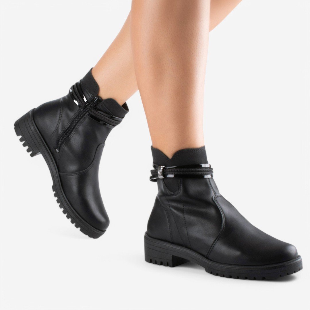 Bota Mississipi Cano Curto Feminina Preto 2