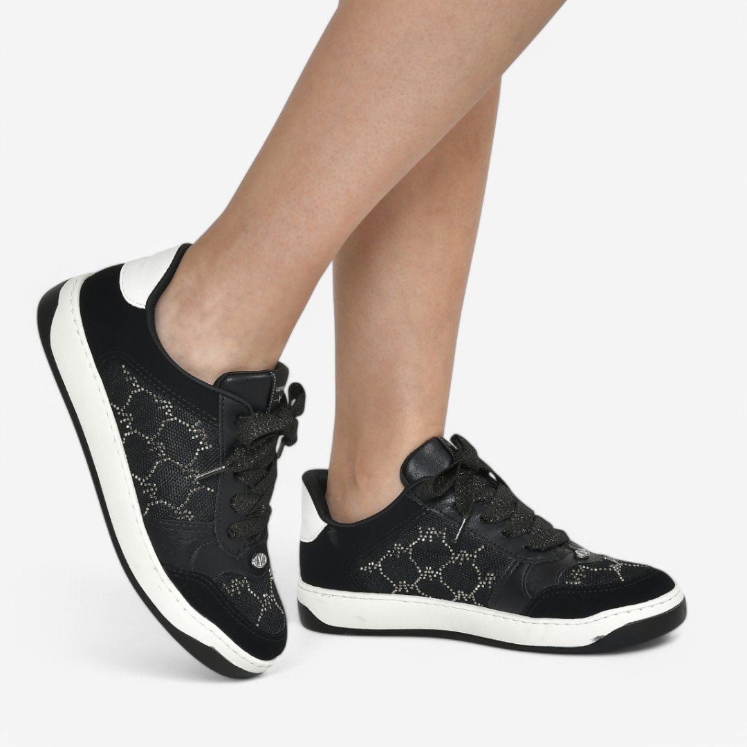 Tênis Via Marte Casual Feminino 220-001-02 Preto/Milk 2