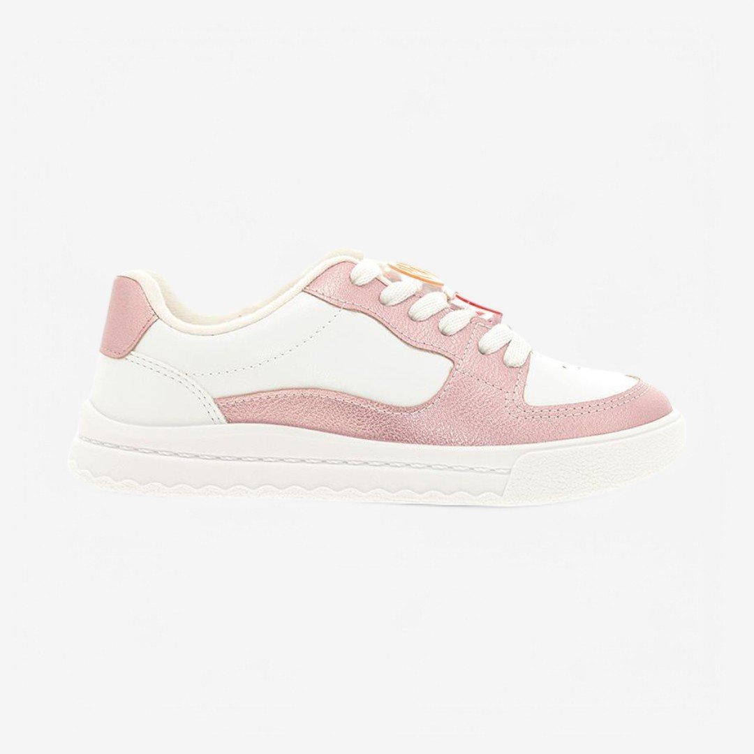 Tênis Molekinha Feminino Infantil Branco/Rosa Velho 2