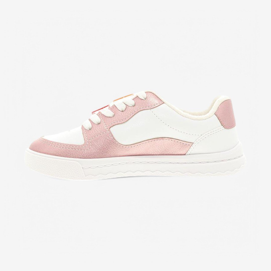 Tênis Molekinha Feminino Infantil Branco/Rosa Velho 4