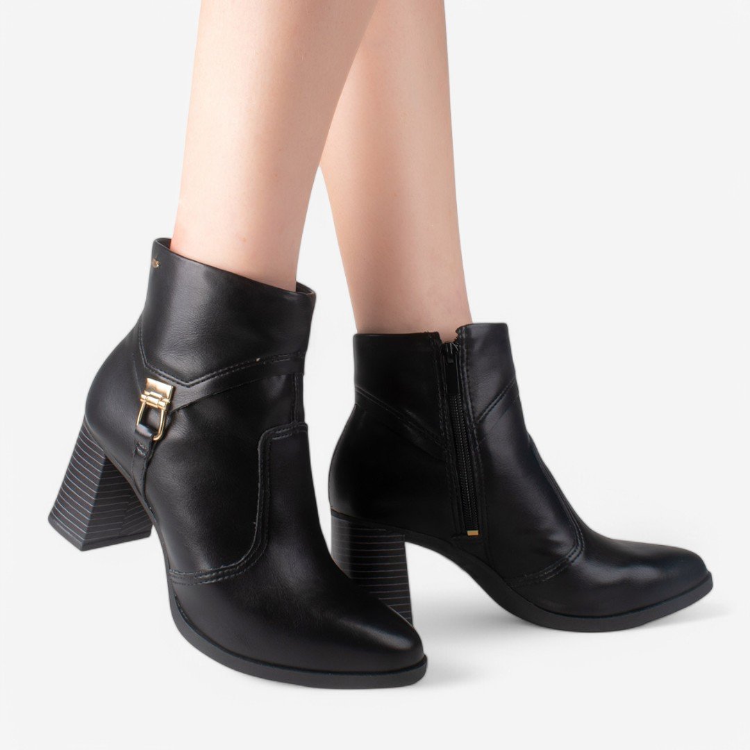 Bota Dakota Cano Curto Feminina Preto 8