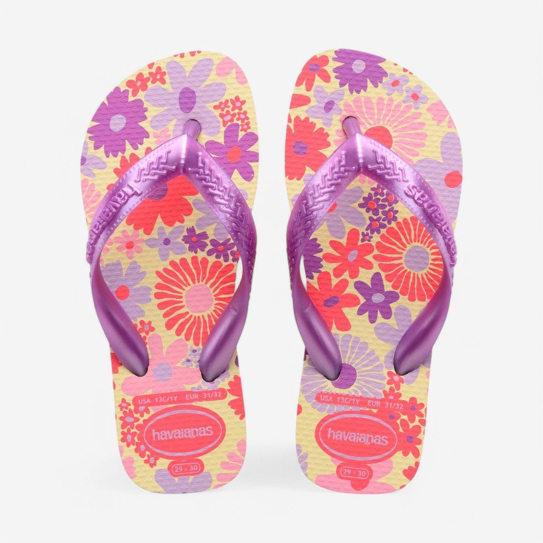 Chinelo Havaianas Infantil Flores