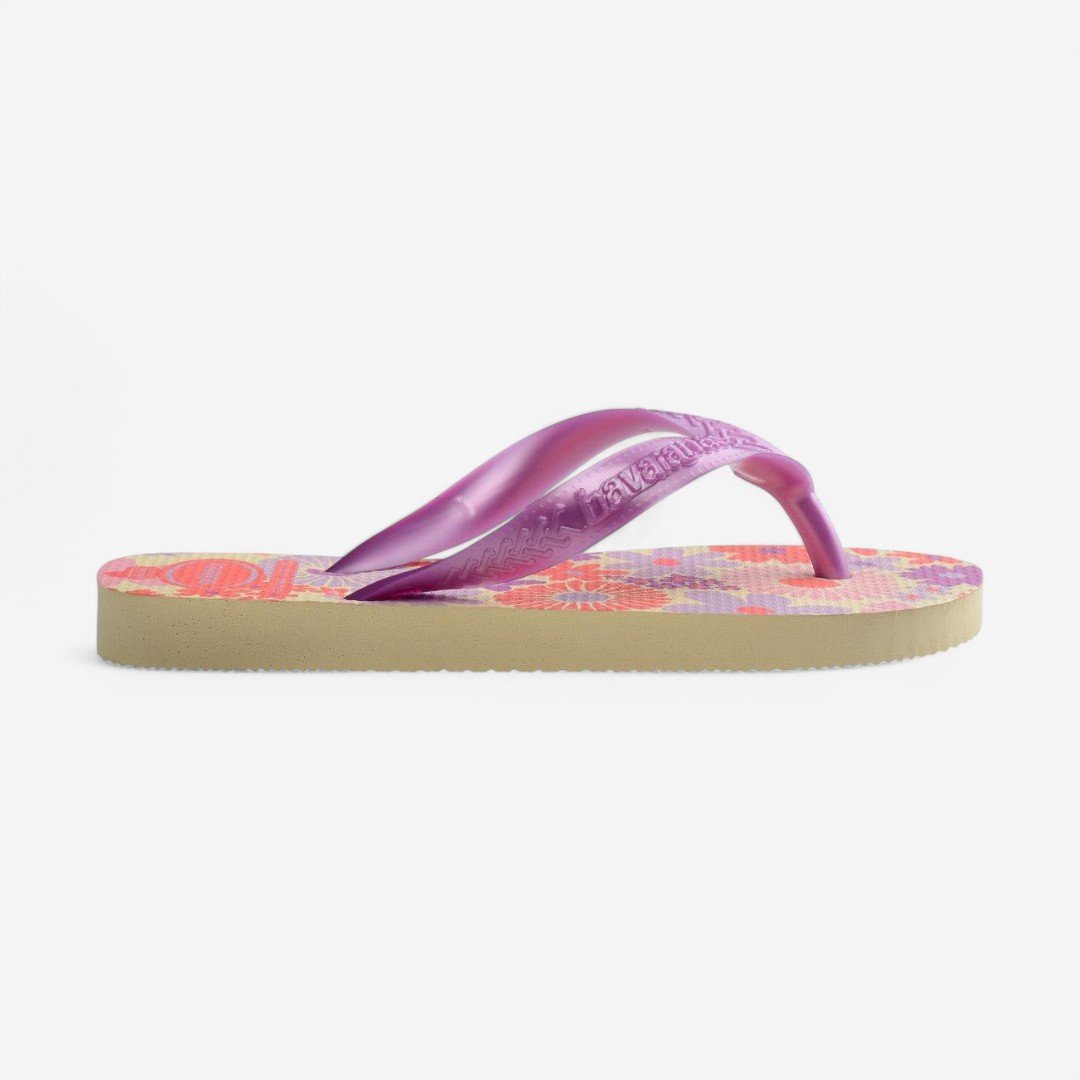Chinelo Havaianas Infantil Flores Buttercream 3