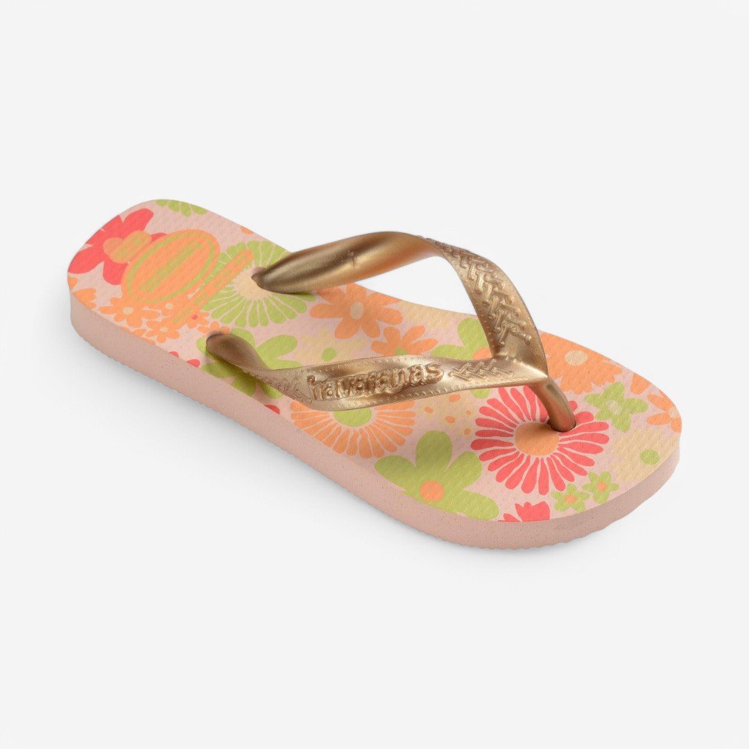 Chinelo Havaianas Infantil Flores Rosa Ballet 2