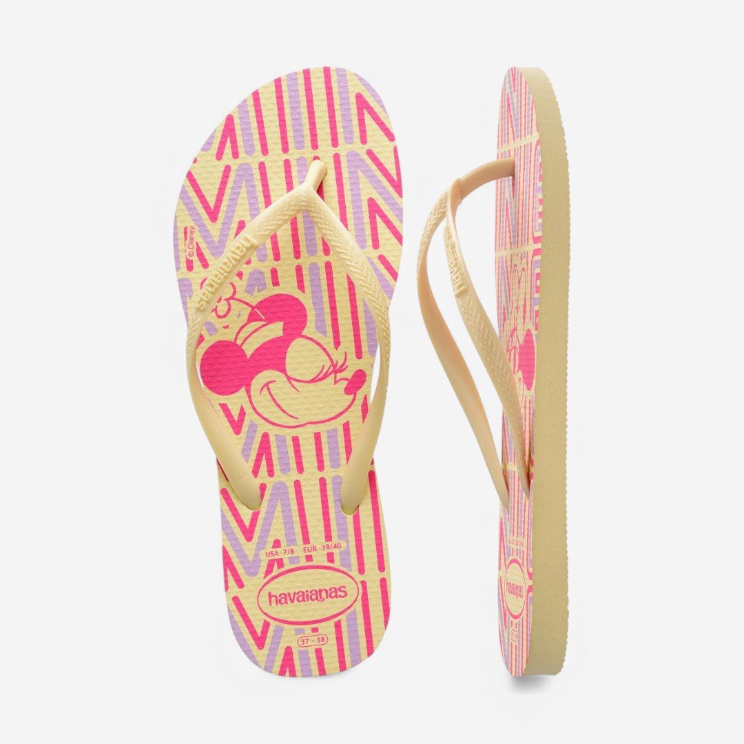 Chinelo Havaianas Slim Disney Buttercream 5