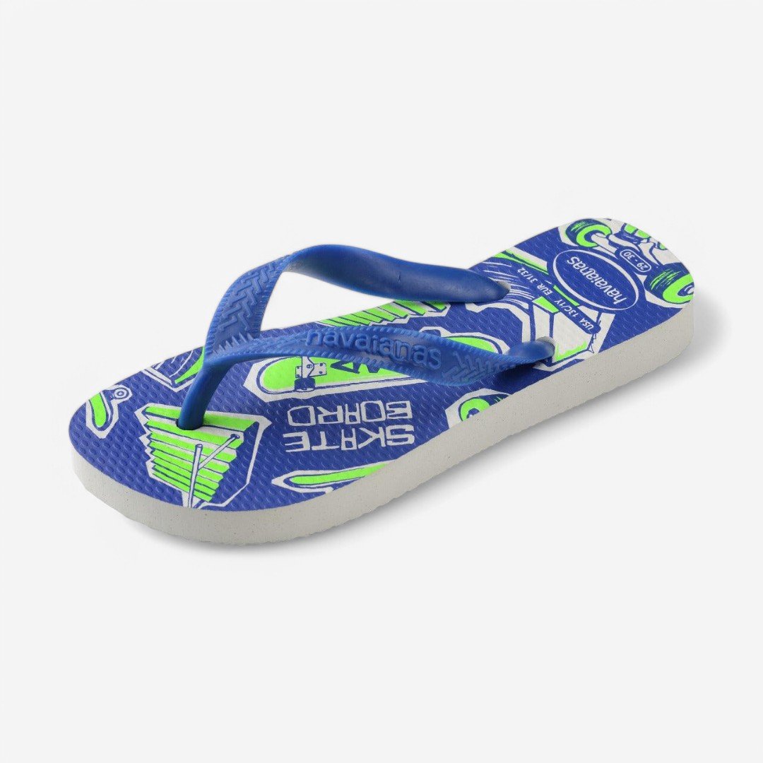 Chinelo Havaianas Infantil Athletic Azul Naval/Branco 6