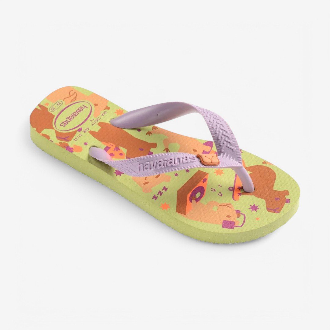 Chinelo Havaianas Infantil Fantasy Verde Matcha 2