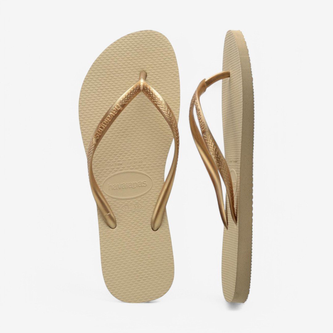 Chinelo Havaianas Slim Areia/Dourado 5