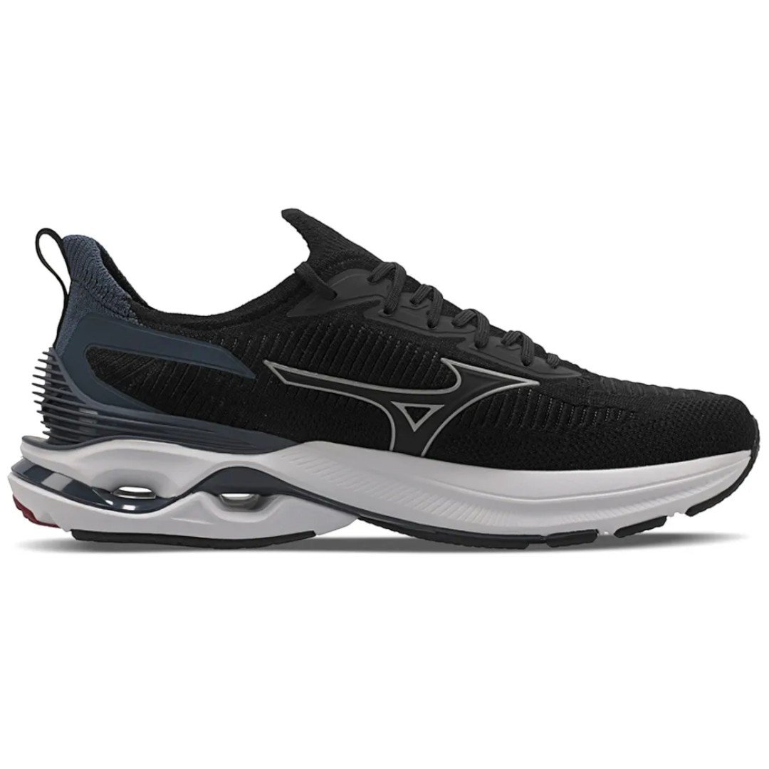Tênis de Corrida Masculino Mizuno Wave Mirai 7 Preto/Petróleo 2