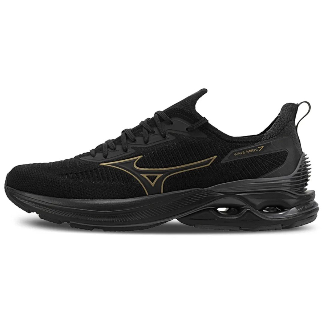 Tênis de Corrida Masculino Mizuno Wave Mirai 7 Preto
