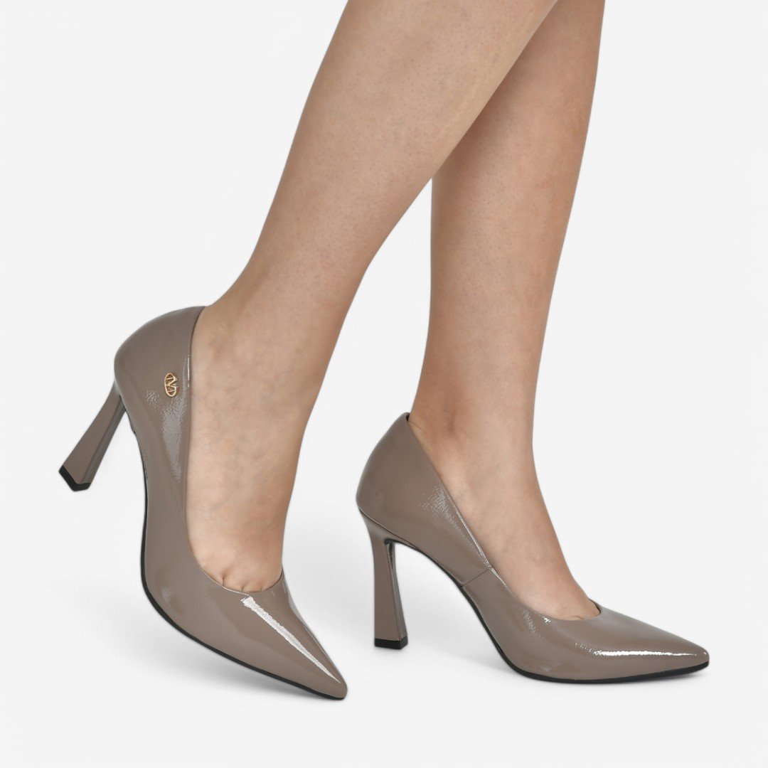 Sapato Scarpin Via Marte Salto Alto Toffee 2