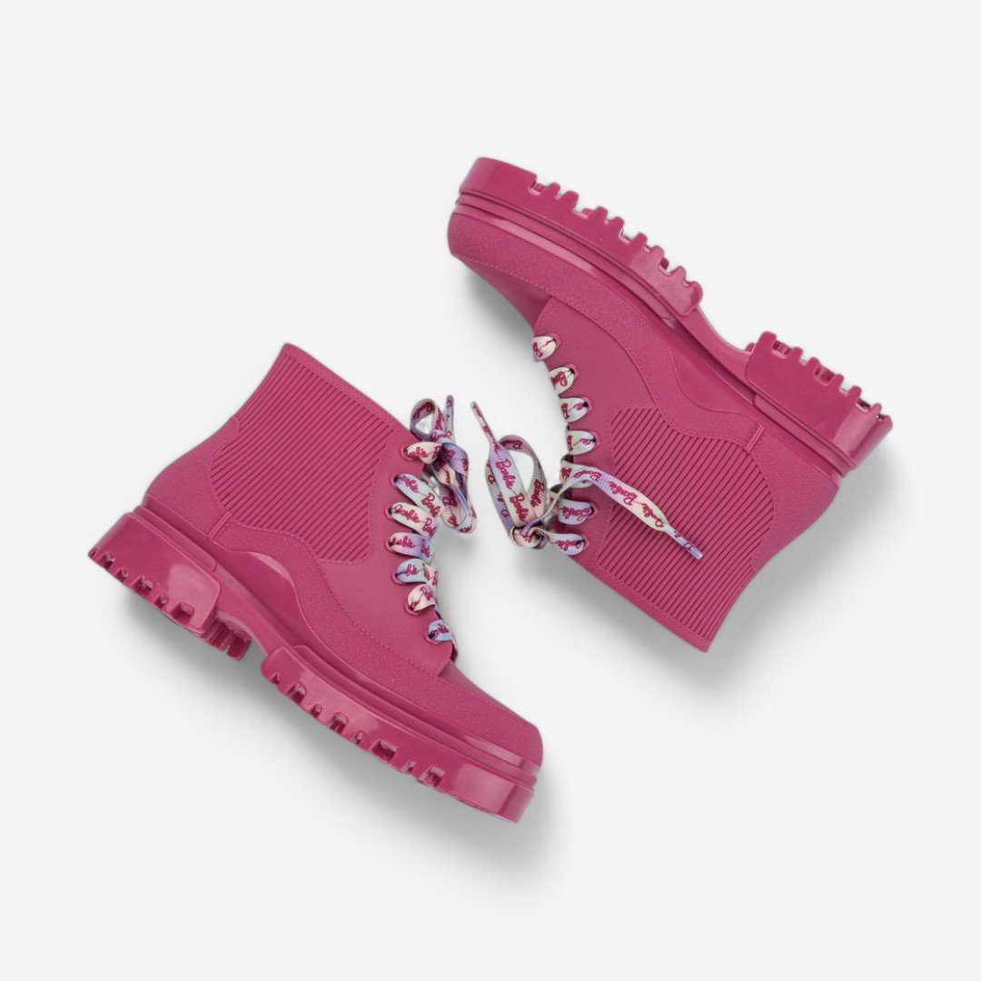 Bota Infantil com Bolsa Barbie Powerful Grendene Kids Rosa Escuro 4