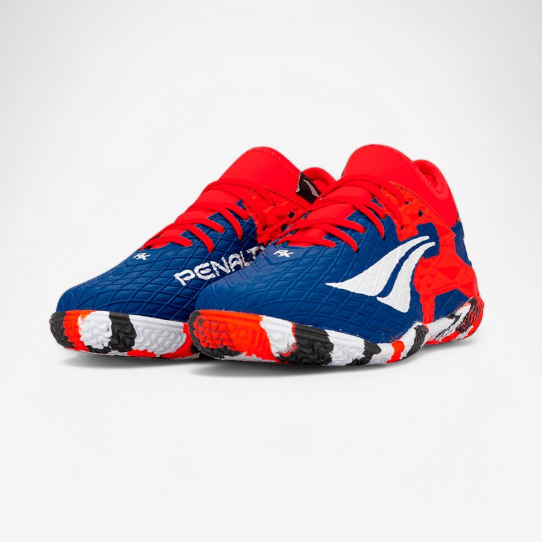 Chuteira Futsal Penalty Rx Locker Kids Y-3 Coral/Marinho/Branco 7