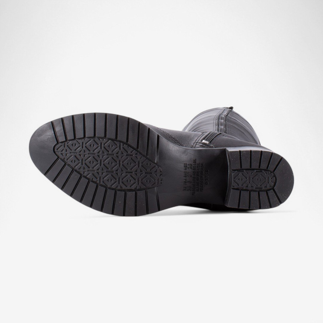 Bota Mississipi Cano Longo Montaria Preta Preto 4