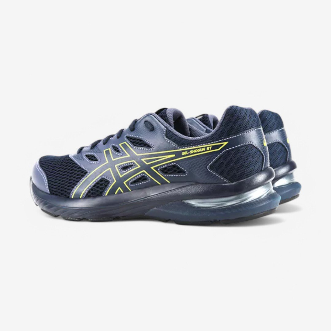 Tênis Asics Gel-Shogun ST Masculino Marinho/Verde Marinho/Verde Limão 7
