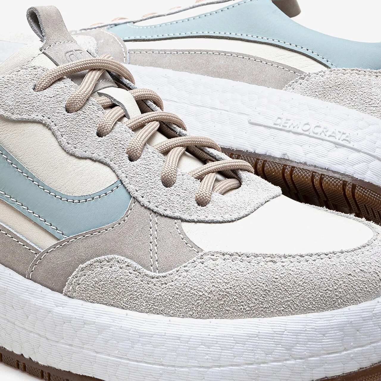 Tênis Democrata Feminino Drake Pulse Off White/Azul Off White/Azul 3