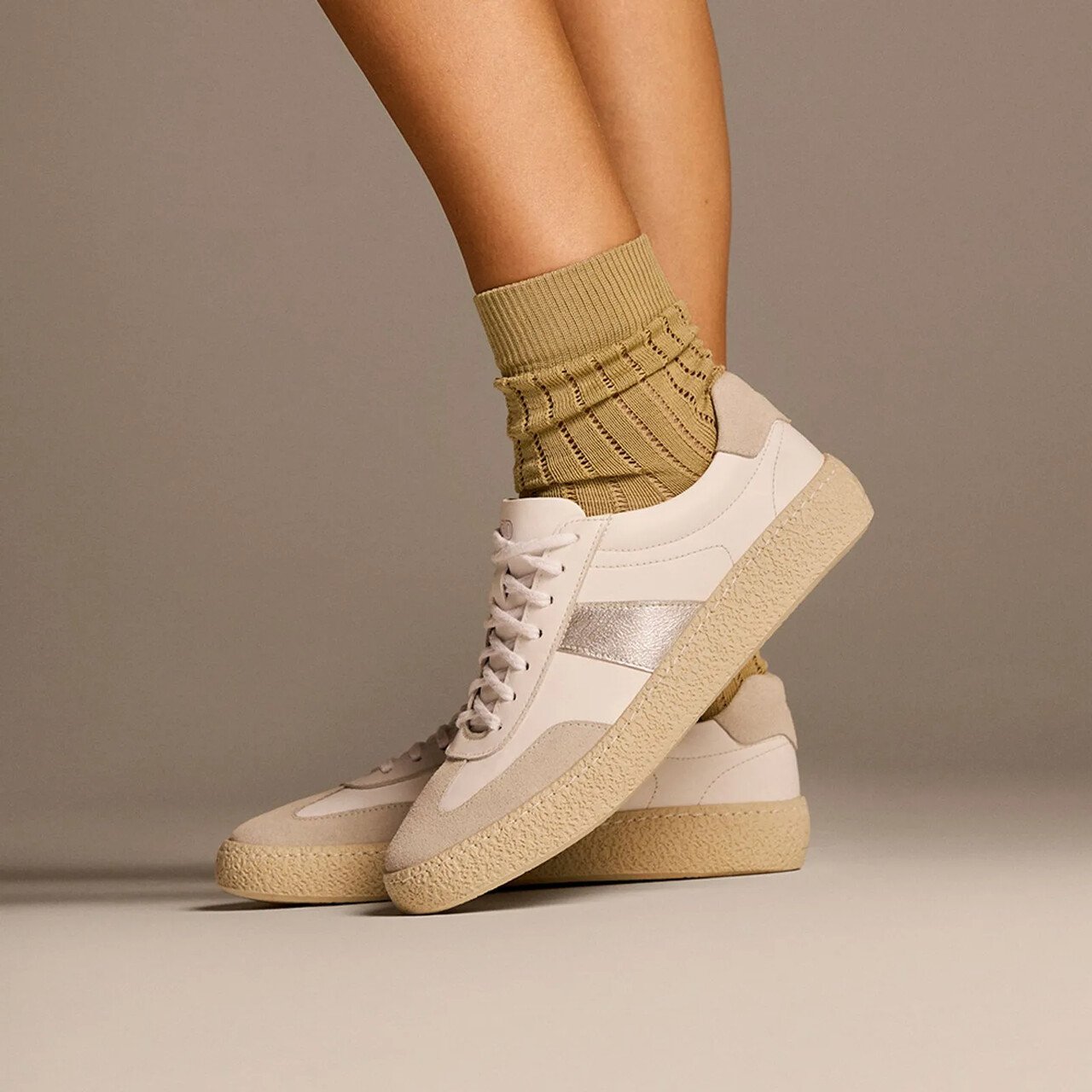 Tênis Democrata Feminino Bora Branco/Prata Branco/Prata 3