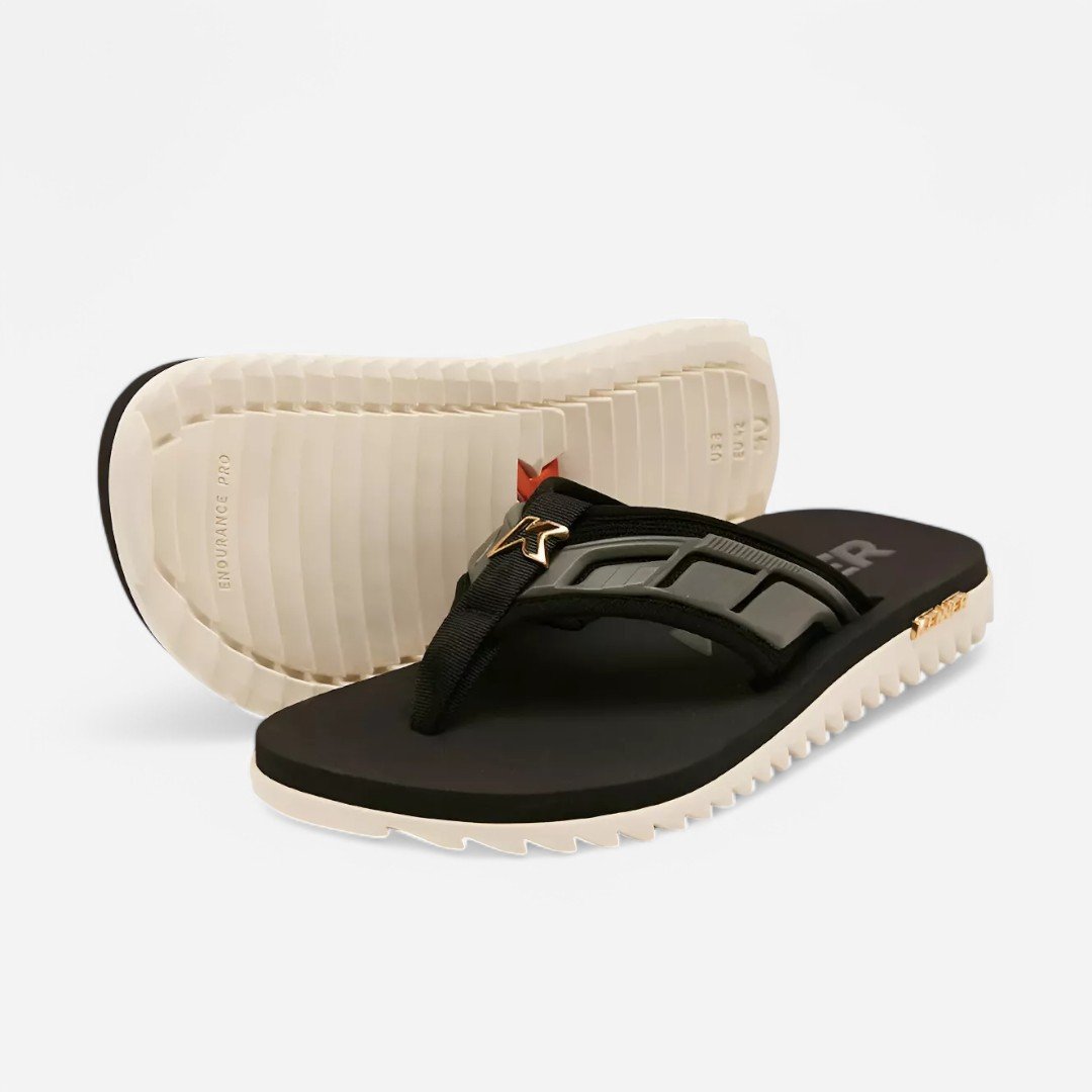 Sandália Kenner Kivah Full Force Preto Preto/Branco/Cinza 2
