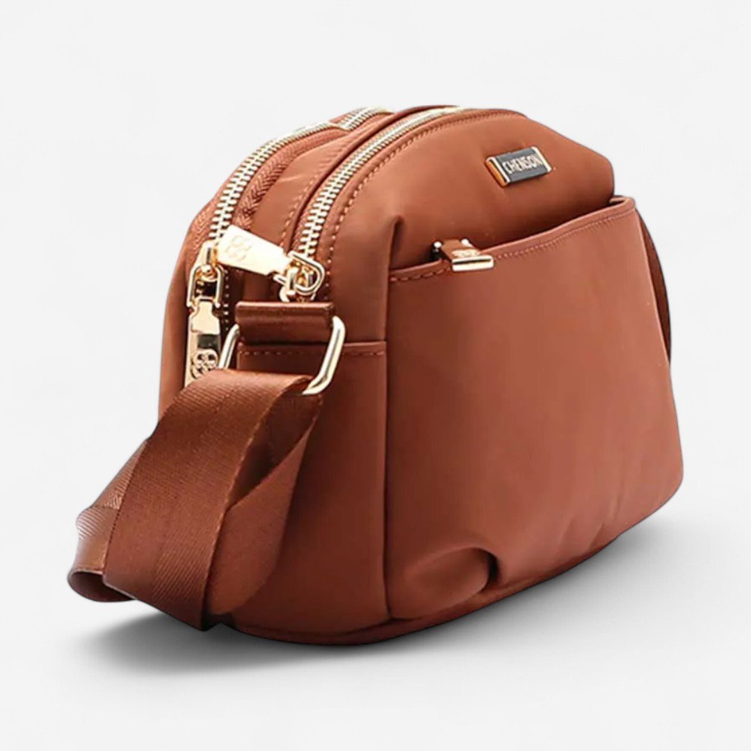 Bolsa Feminina Chenson Original Twill Nylon Transversal Café Café 3