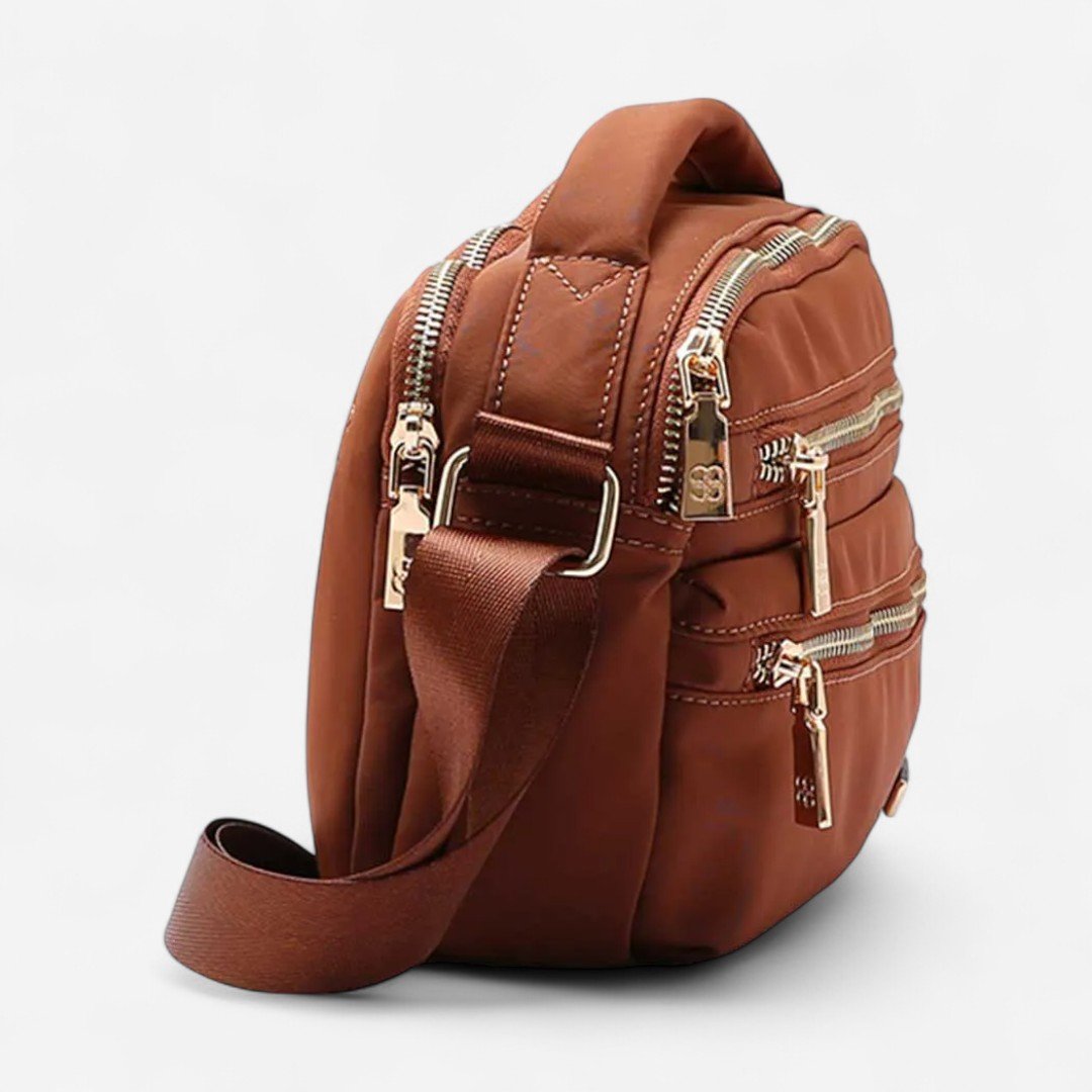 Bolsa Feminina Chenson Original Twill Nylon Transversal Café Café 3