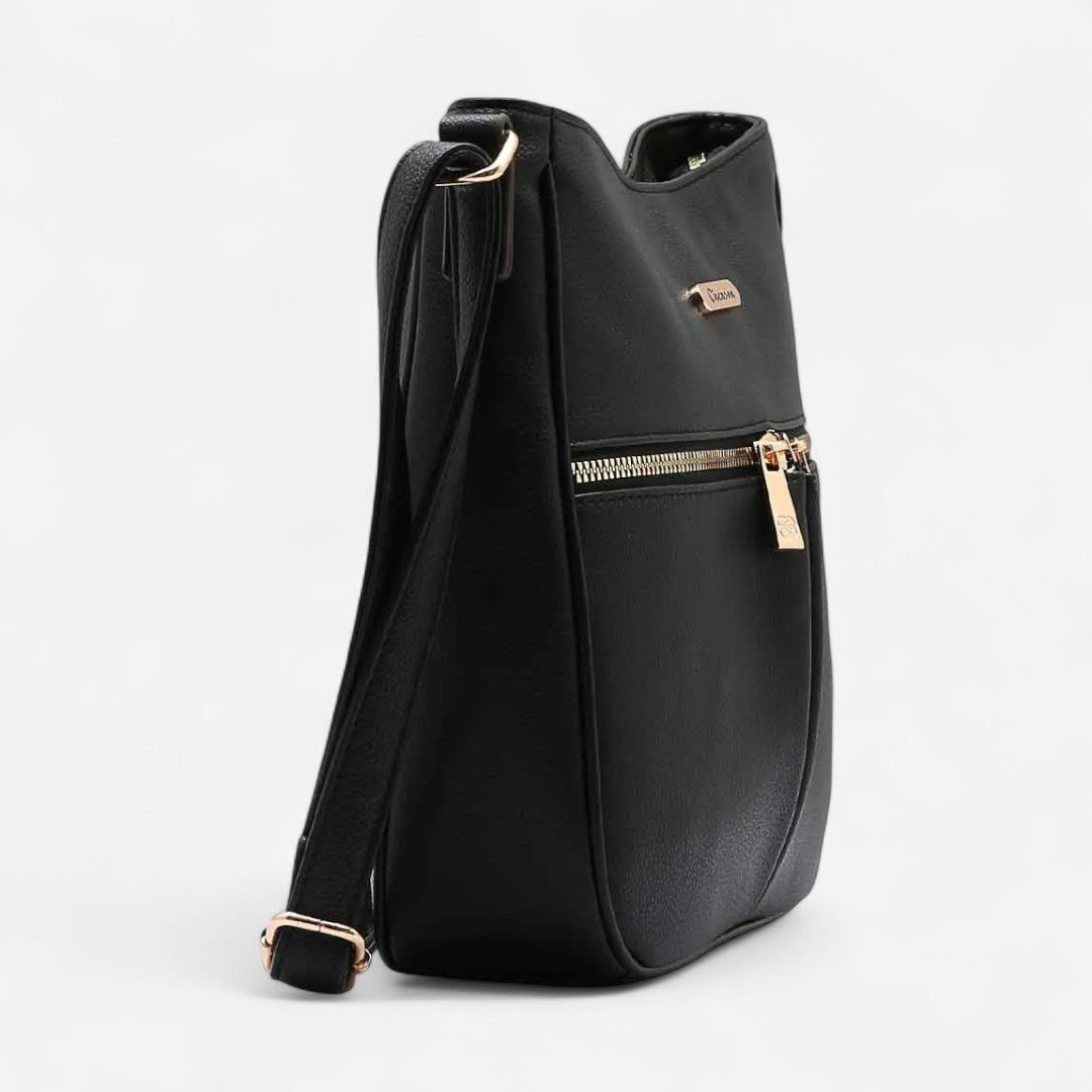 Bolsa Feminina Chenson Original Transversal Preto Preto 3