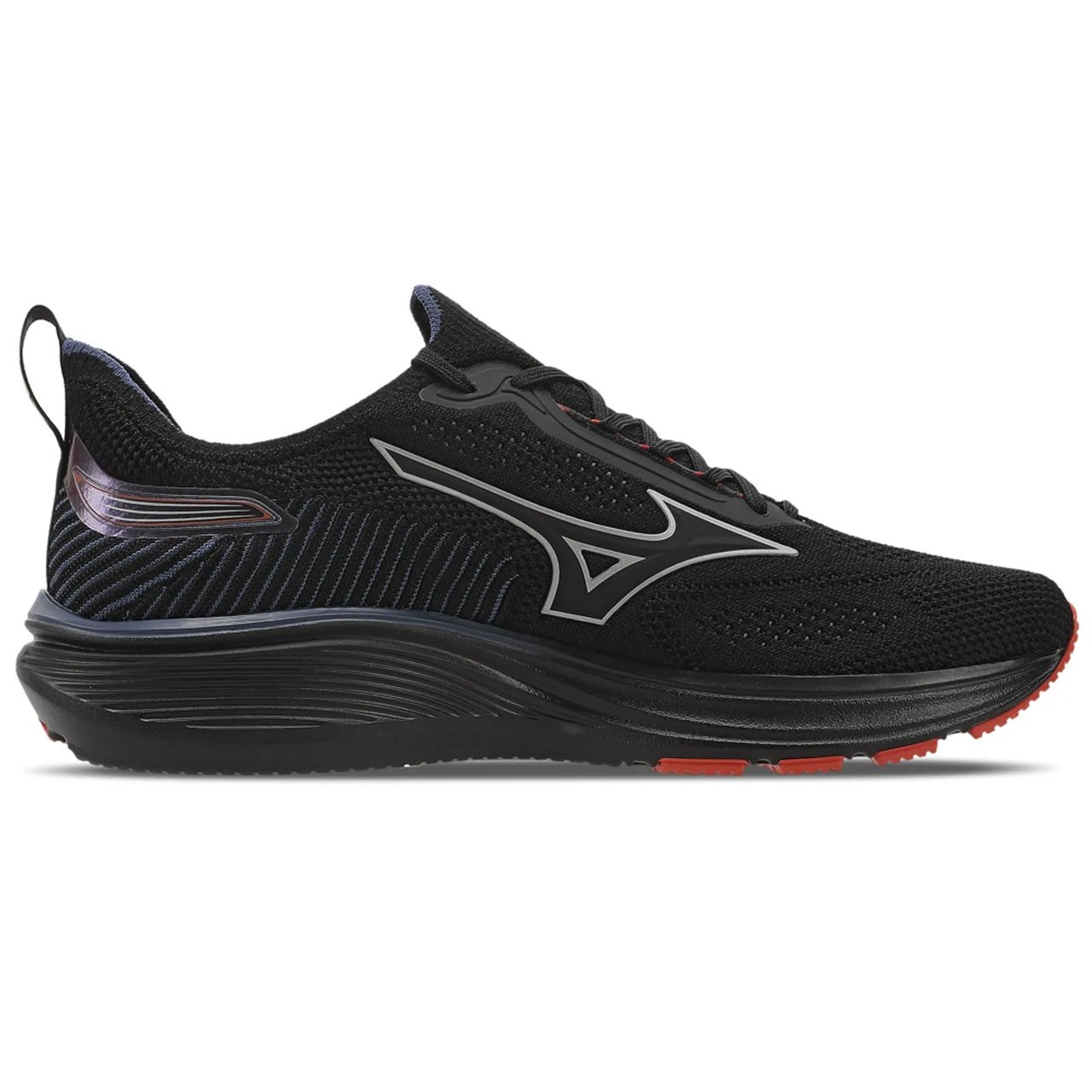 Tênis de Corrida Masculino Mizuno Cool Ride 3 Preto Preto / Sola Preta 2