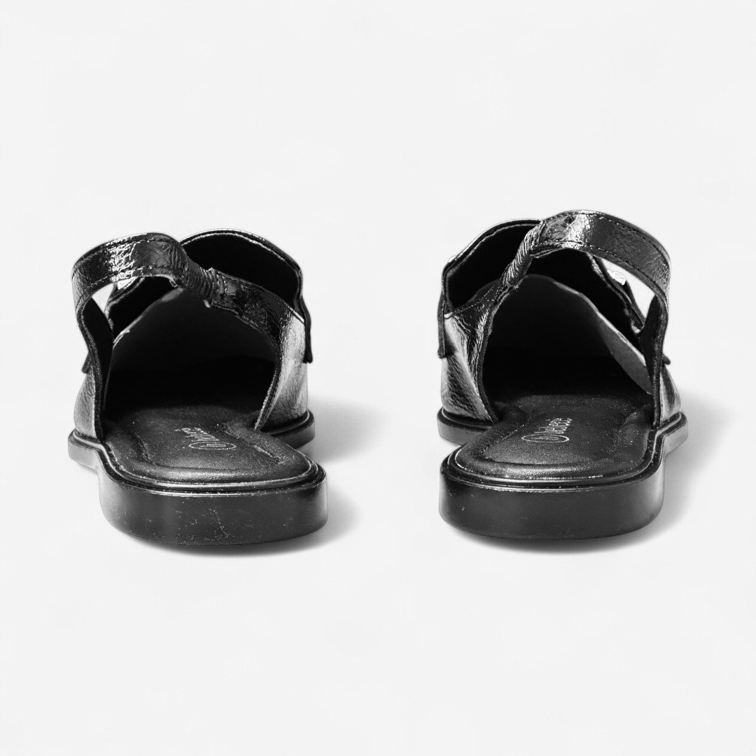 Mule Bebecê Feminino Verniz Preto Preto 6