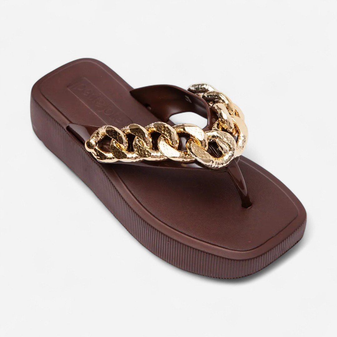 Chinelo Petite Jolie Hit Marrom Brown 2