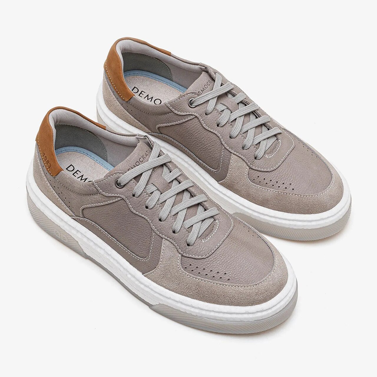 Tênis Democrata Denim Beat Pulse Off White Off White/Grey 2