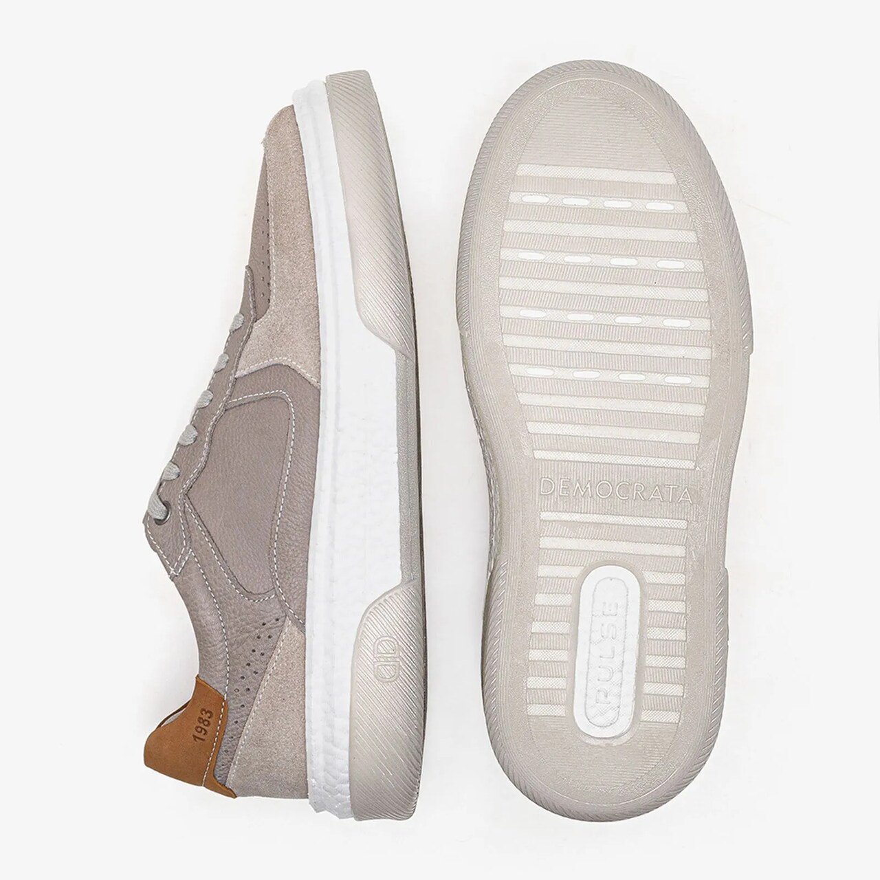 Tênis Democrata Denim Beat Pulse Off White Off White/Grey 4