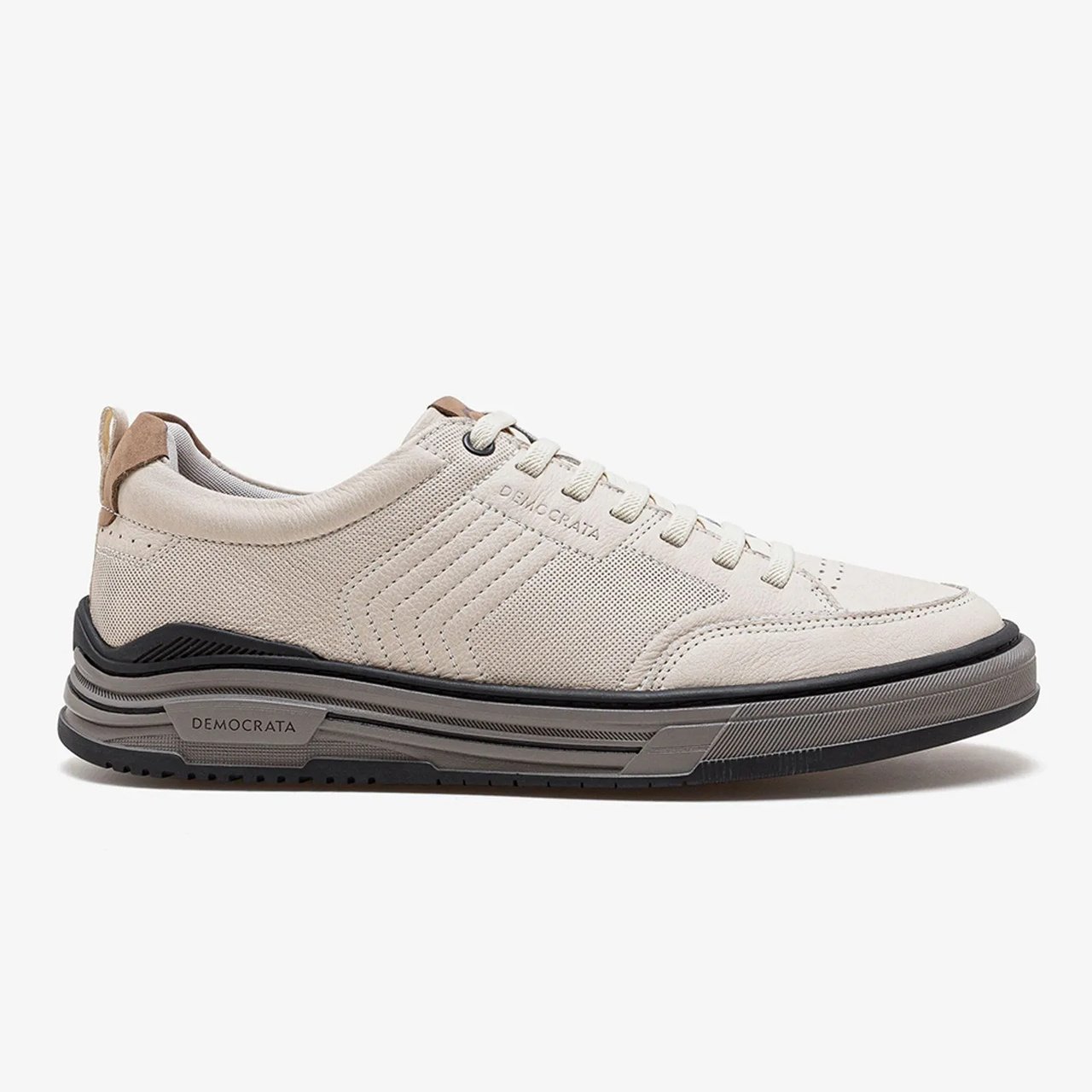 Tênis Democrata Denim Dylan Couro Off White Neve 2