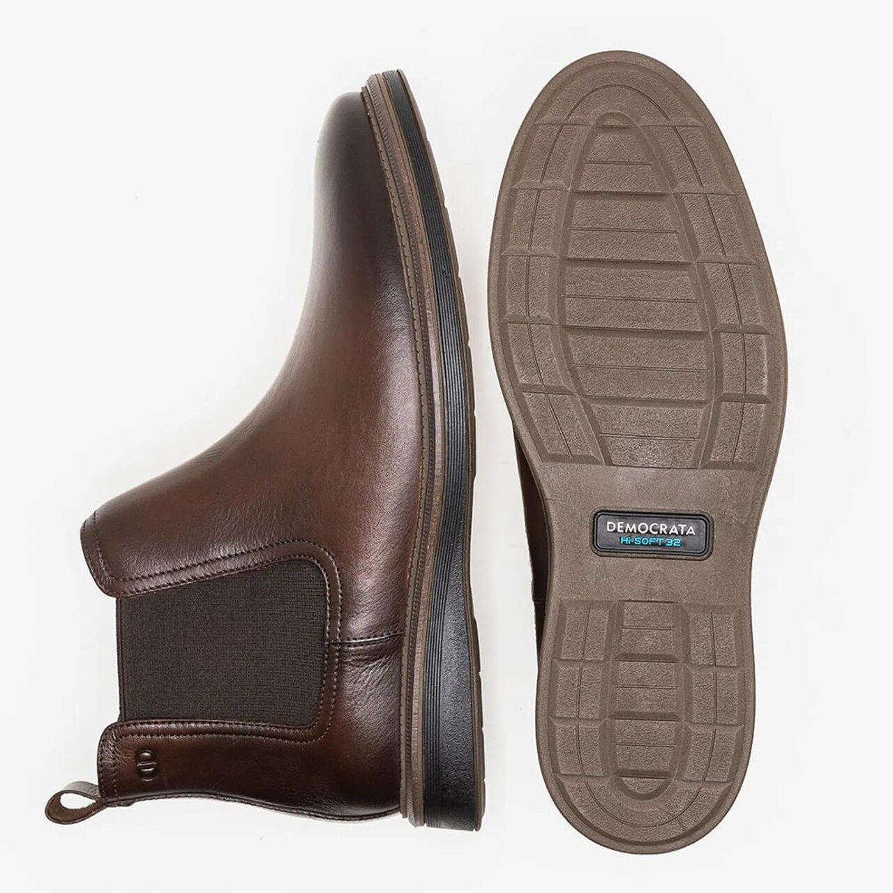 Bota Democrata Metropolitan Couro Marrom Mogno 4