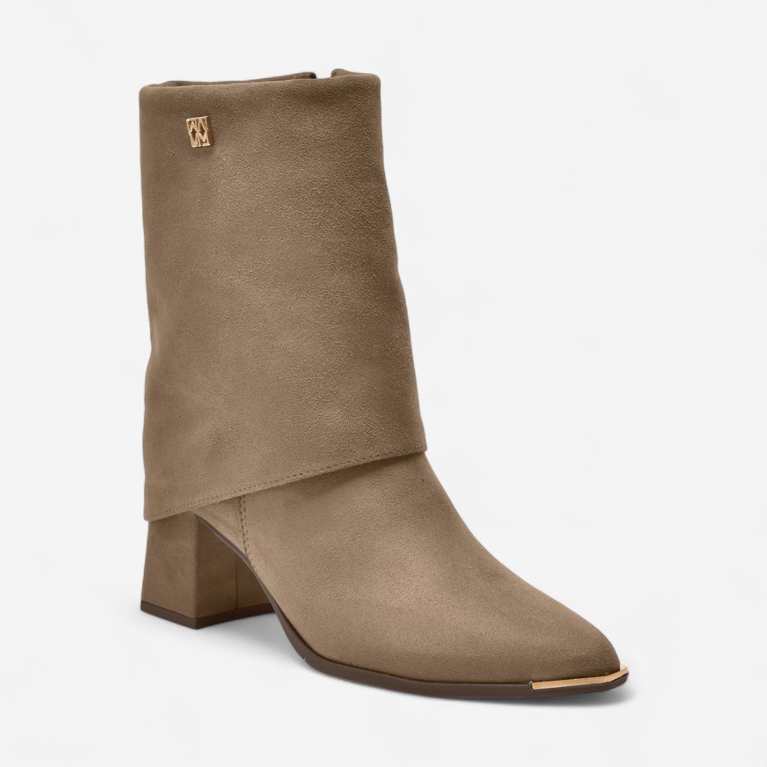 Bota Via Marte Capa Feminina Bege Noz Moscada 2