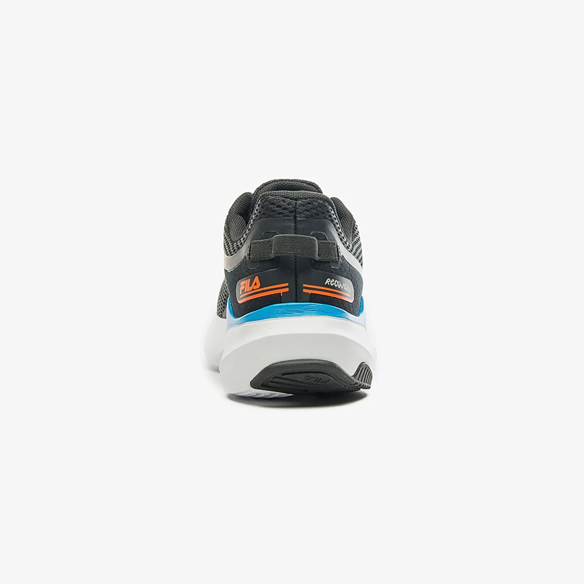 Tênis Fila Recovery Masculino Preto Preto/Azul/Laranja 6